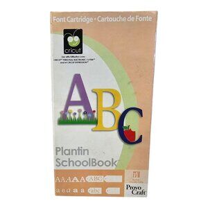 Cricut Provo Craft Font Cartridge Plantin Schoolbook 290390 Link Status Unknown